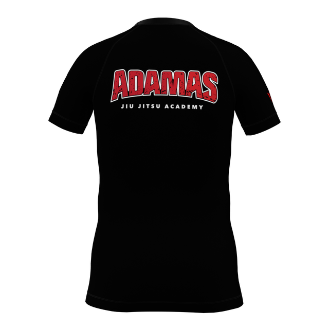 Kids Adamas Jiu Jitsu Academy SS Rashguard - Black
