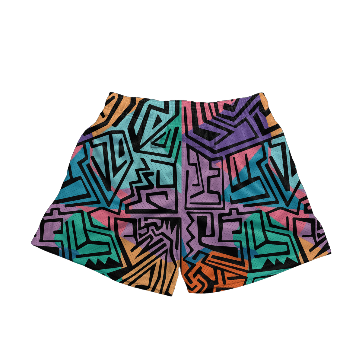 Mesh Shorts - Abstract
