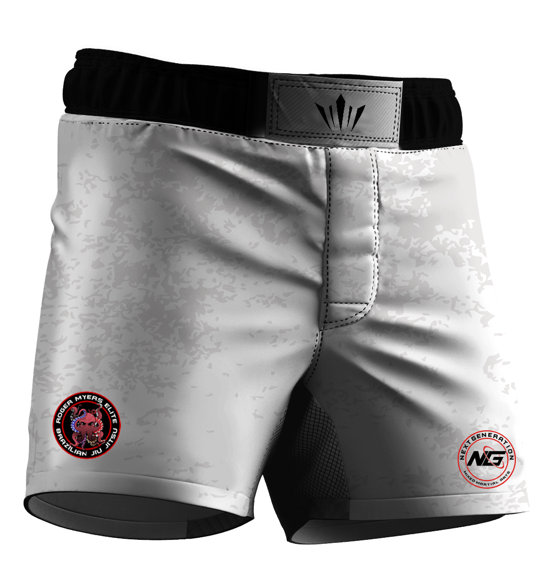 RM Elite Light Ranked BJJ Shorts White