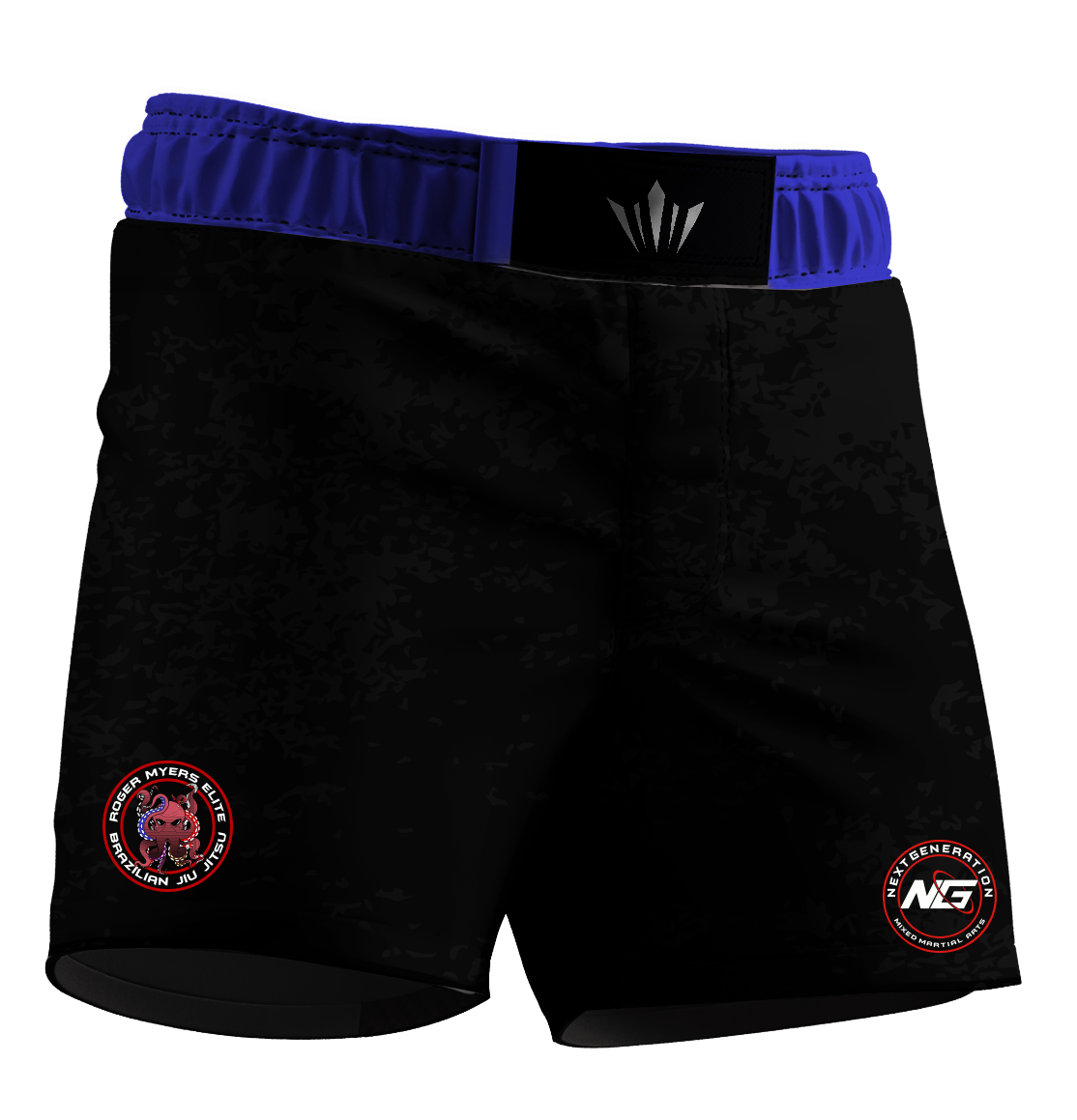 RM Elite Dark Ranked BJJ Shorts - Blue