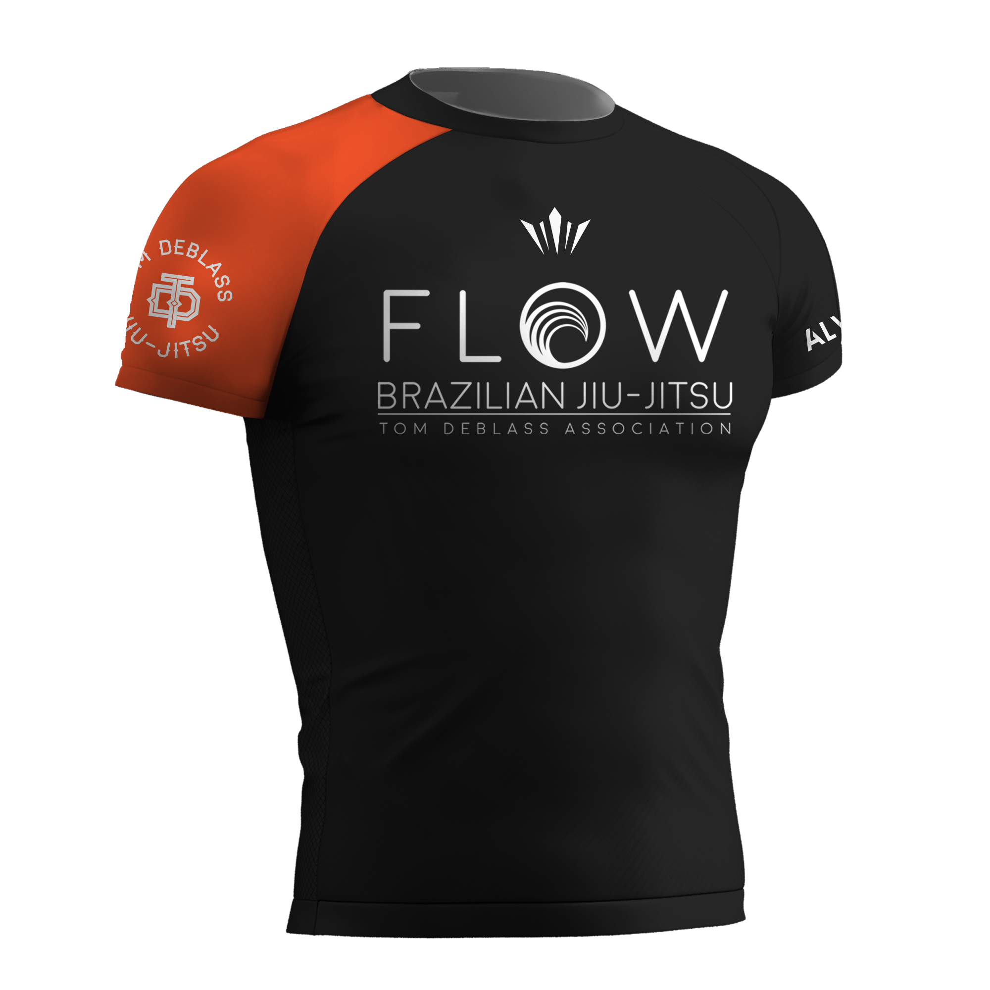 Kids Flow BJJ Ranked Rashguard (IBJFF Approved) - Orange