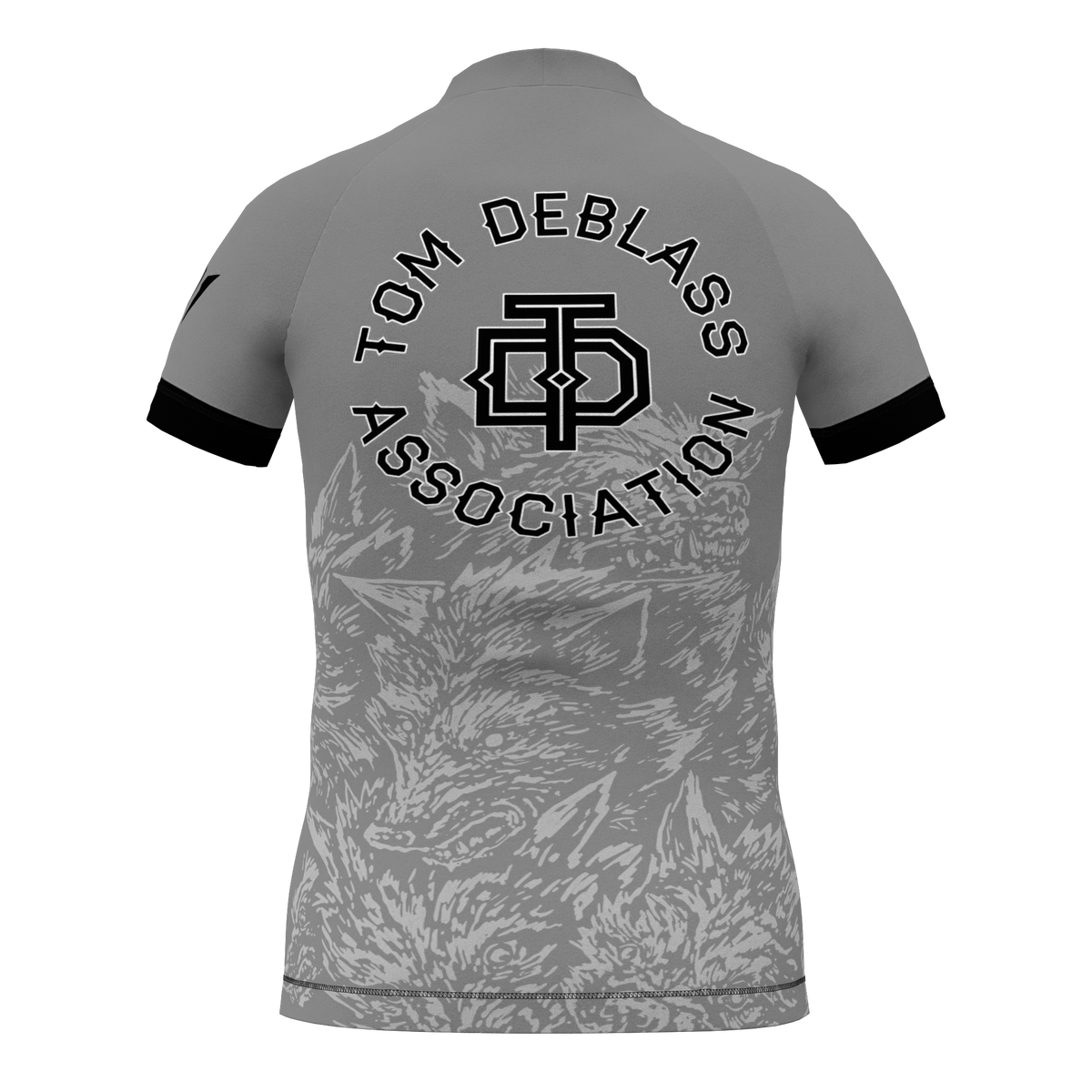 Leverage Kids Ranked BJJ Rashguard - Gray