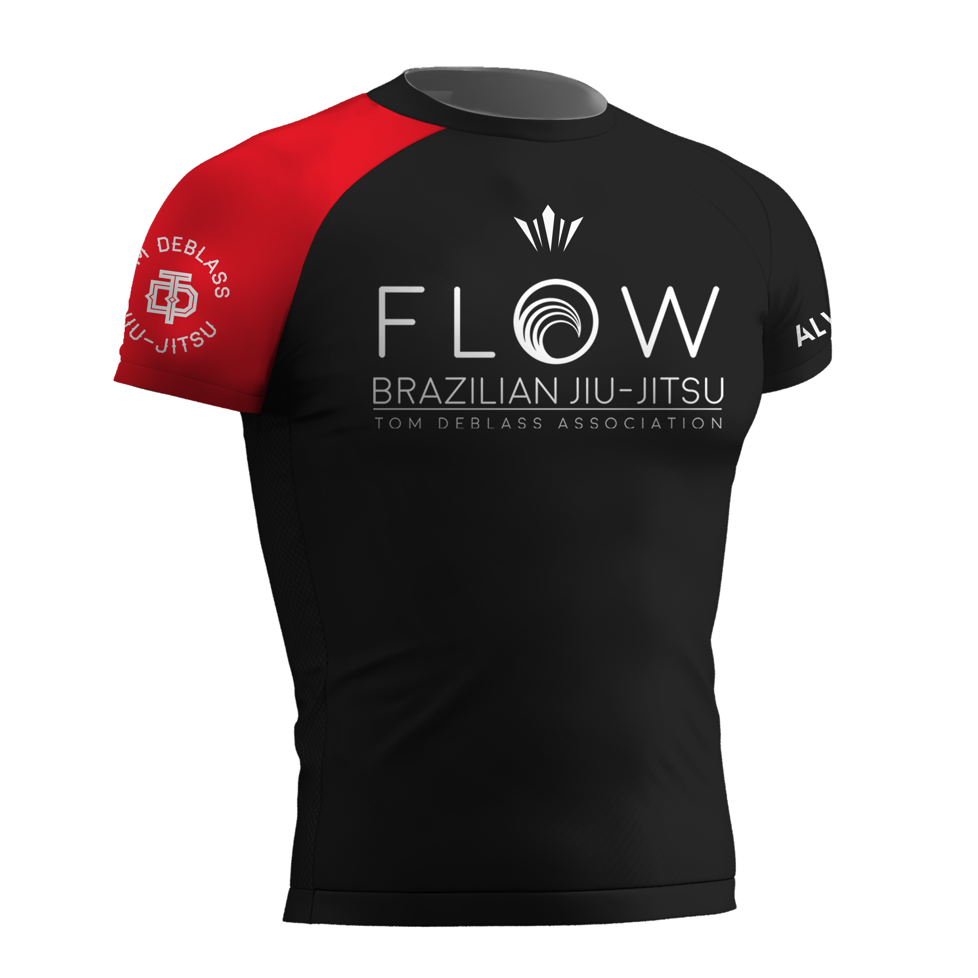 Flow BJJ Ranked Rashguard (IBJFF Approved) - Red
