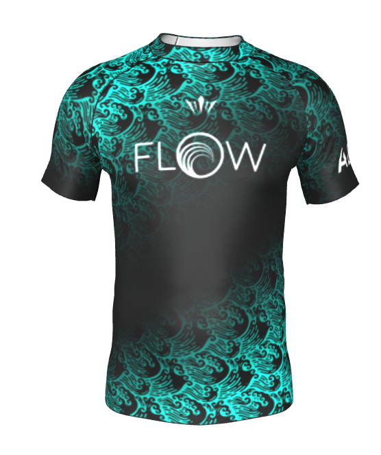 Kids Flow BJJ Ranked Rashguard - Dark Gradient
