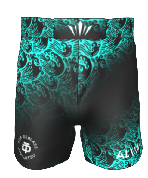 Kids Flow BJJ Ranked Shorts - Dark Gradient