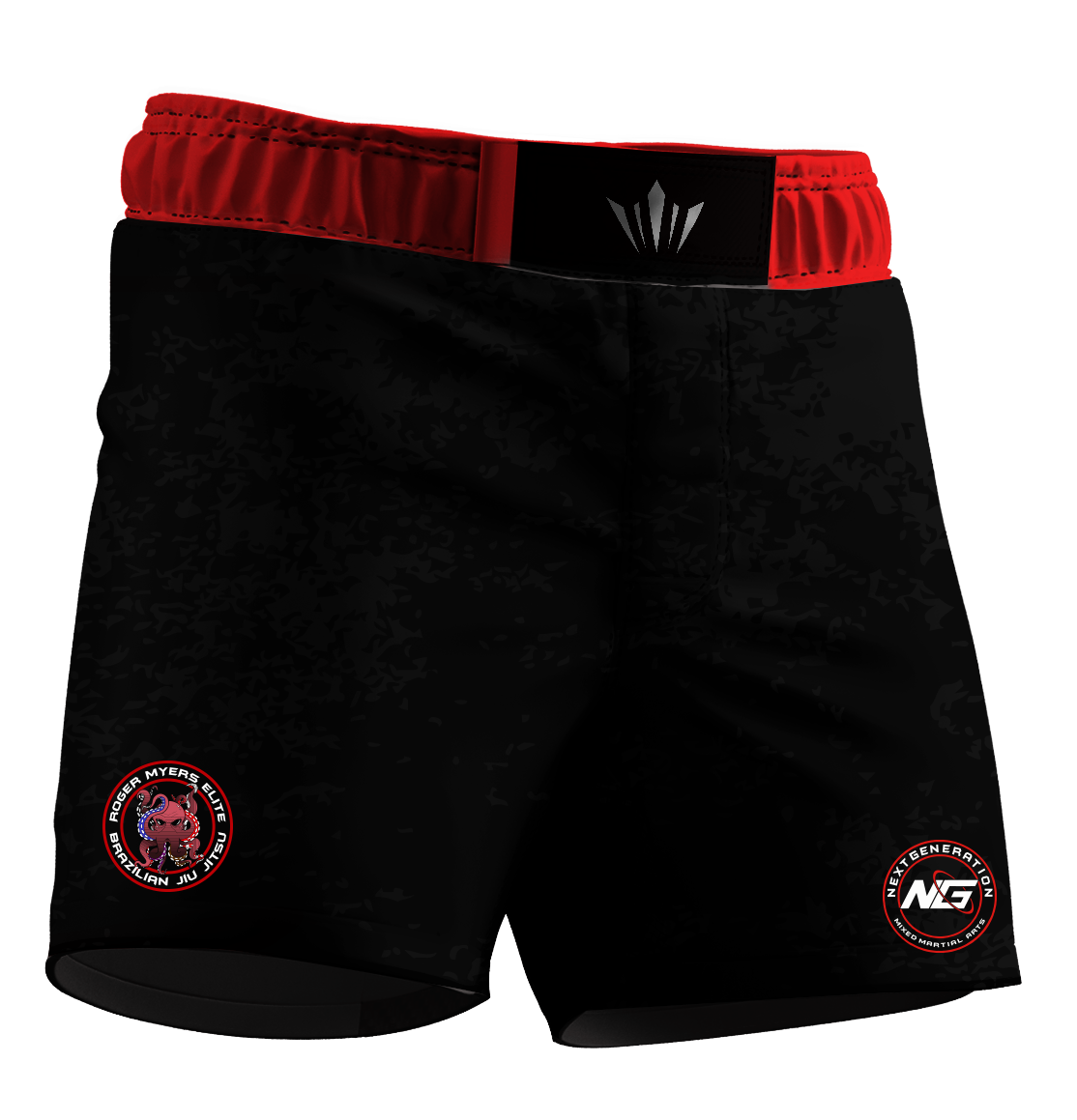 RM Elite Dark Ranked BJJ Shorts - Black