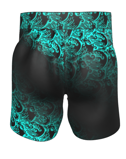Kids Flow BJJ Ranked Shorts - Dark Gradient