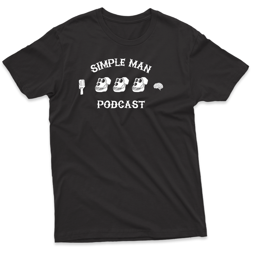 Simple Man Podcast T-Shirt - Black