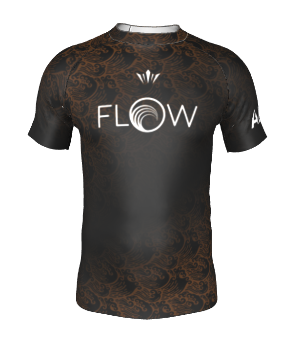 Flow BJJ Ranked Rashguard - Brown