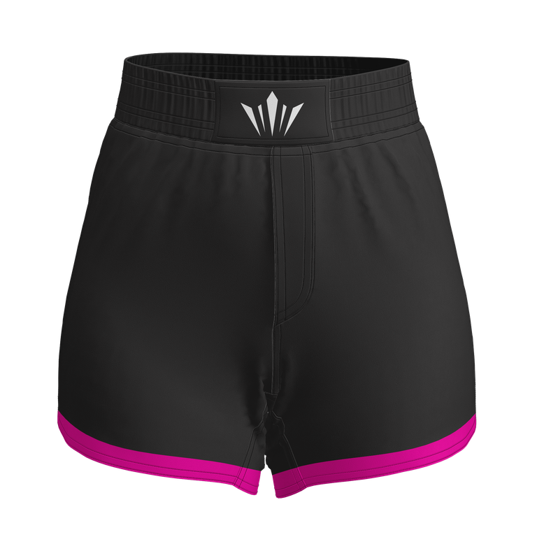 Fury Women's BJJ Shorts - Black/Pink
