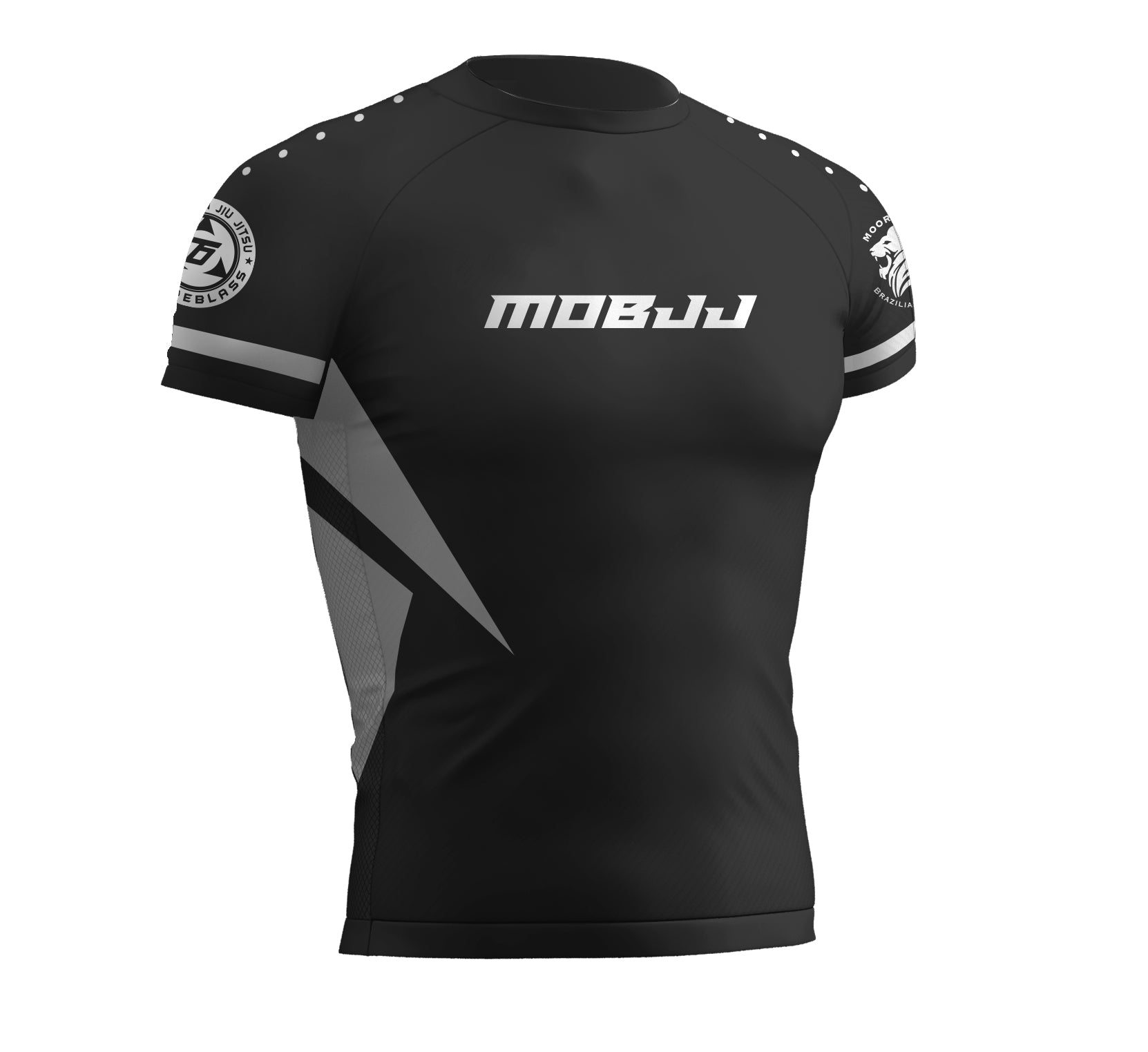 Mooresville BJJ Ranked Rashguard - Black V2