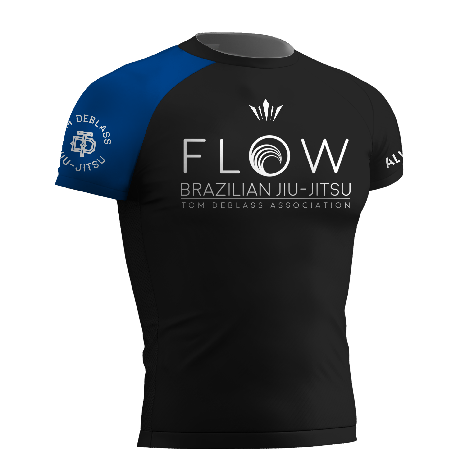 Flow BJJ Ranked Rashguard (IBJFF Approved) - Blue