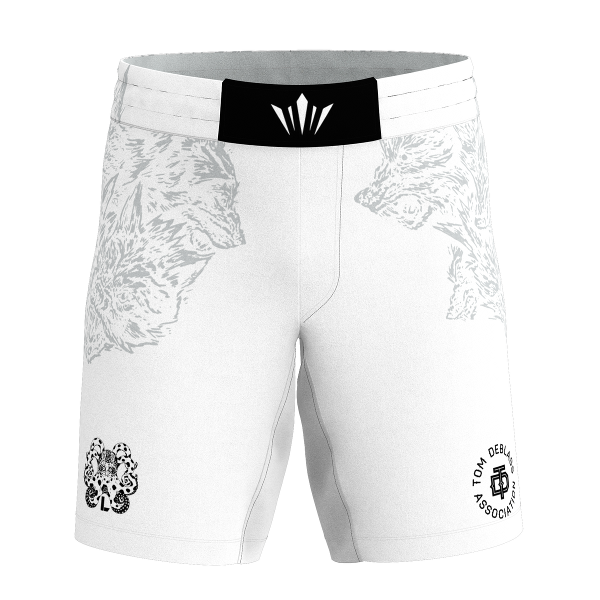 Leverage Kids Ranked BJJ Shorts - White