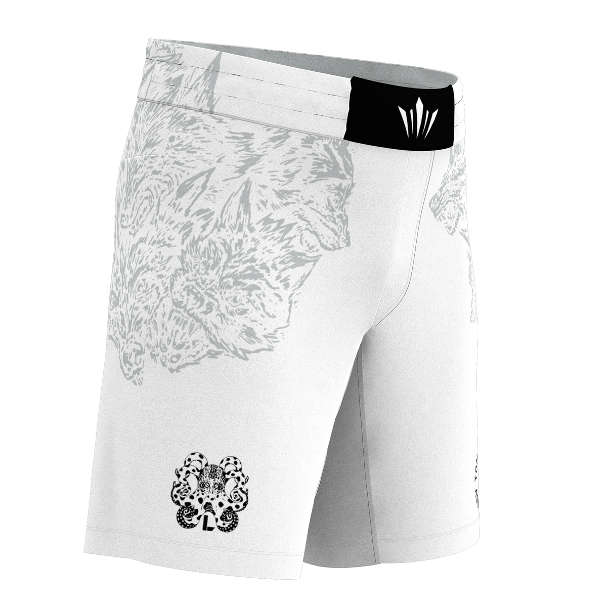 Leverage Kids Ranked BJJ Shorts - White