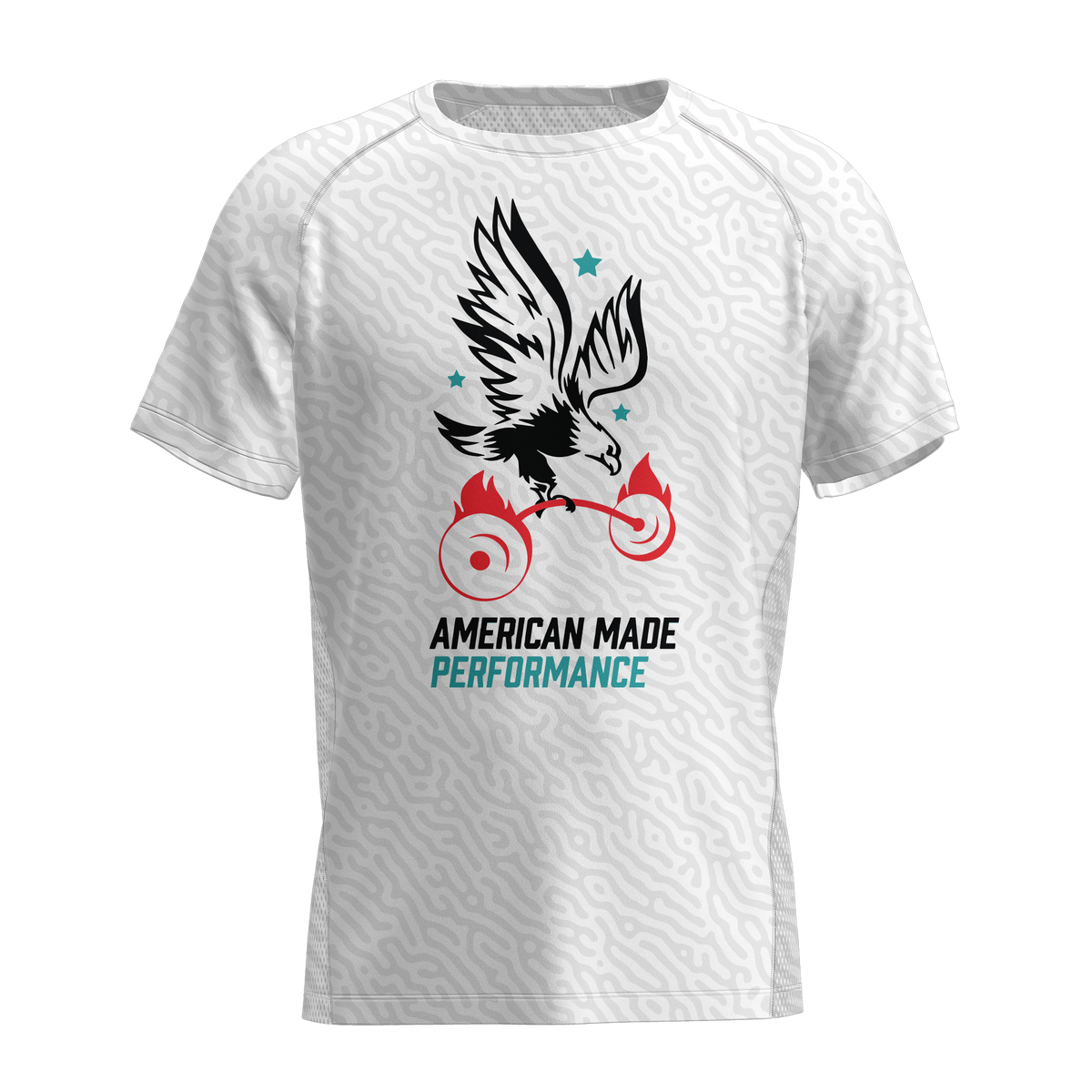 AMP Performance Tee - White Multi Camo