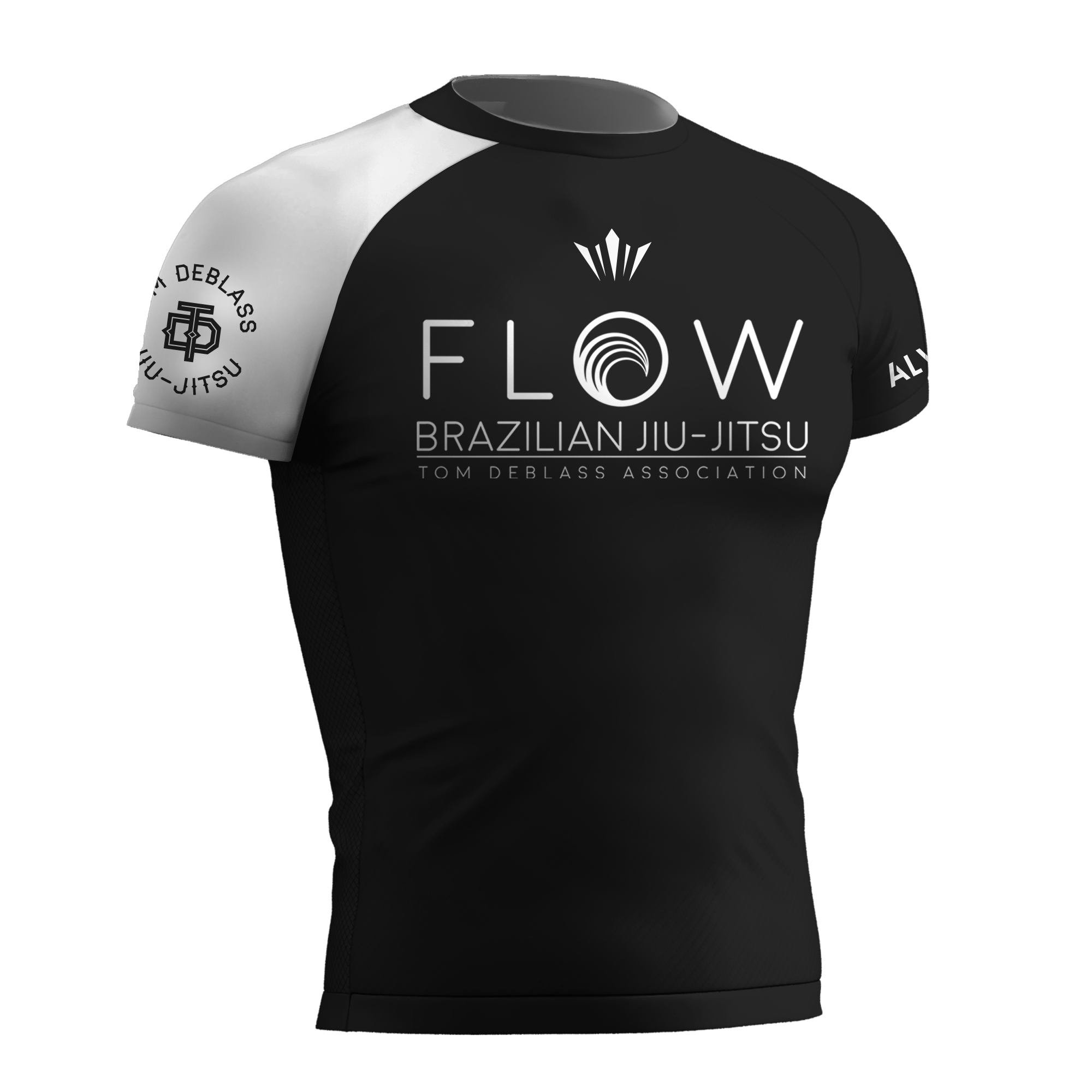 Flow BJJ Ranked Rashguard (IBJFF Approved) - White