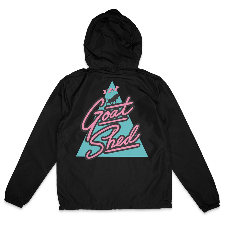 Goat Shed Winbreaker Zip Up - Black