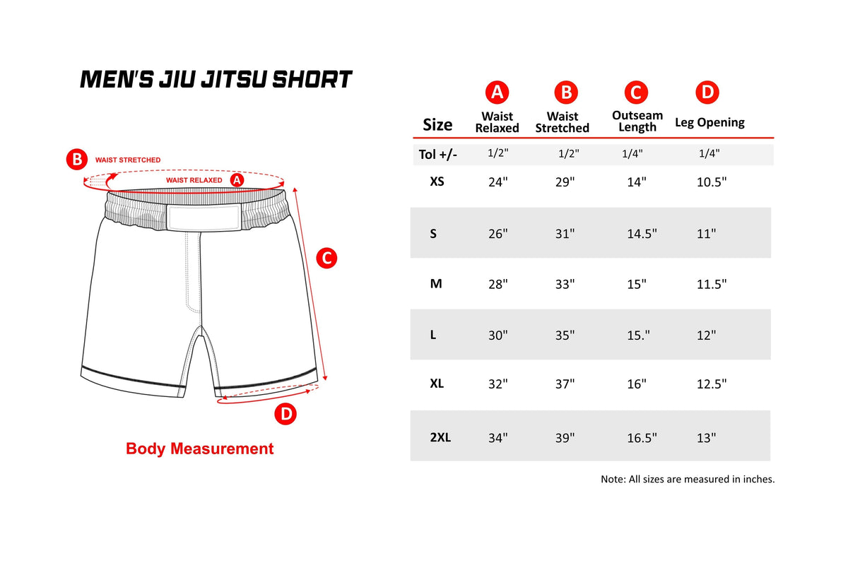 Mooresville BJJ Ranked Shorts - Blue V2