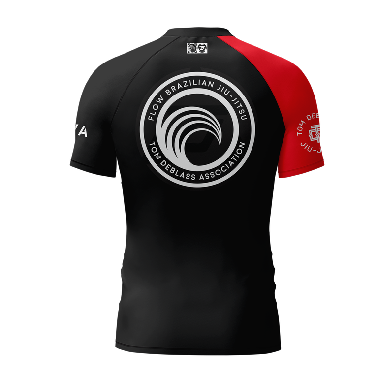 Flow BJJ Ranked Rashguard (IBJFF Approved) - Red