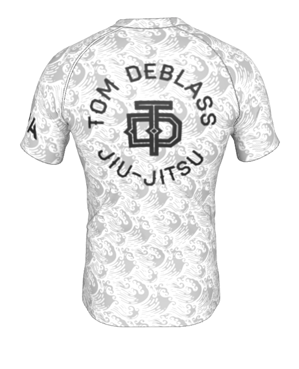 Flow BJJ Ranked Rashguard - White