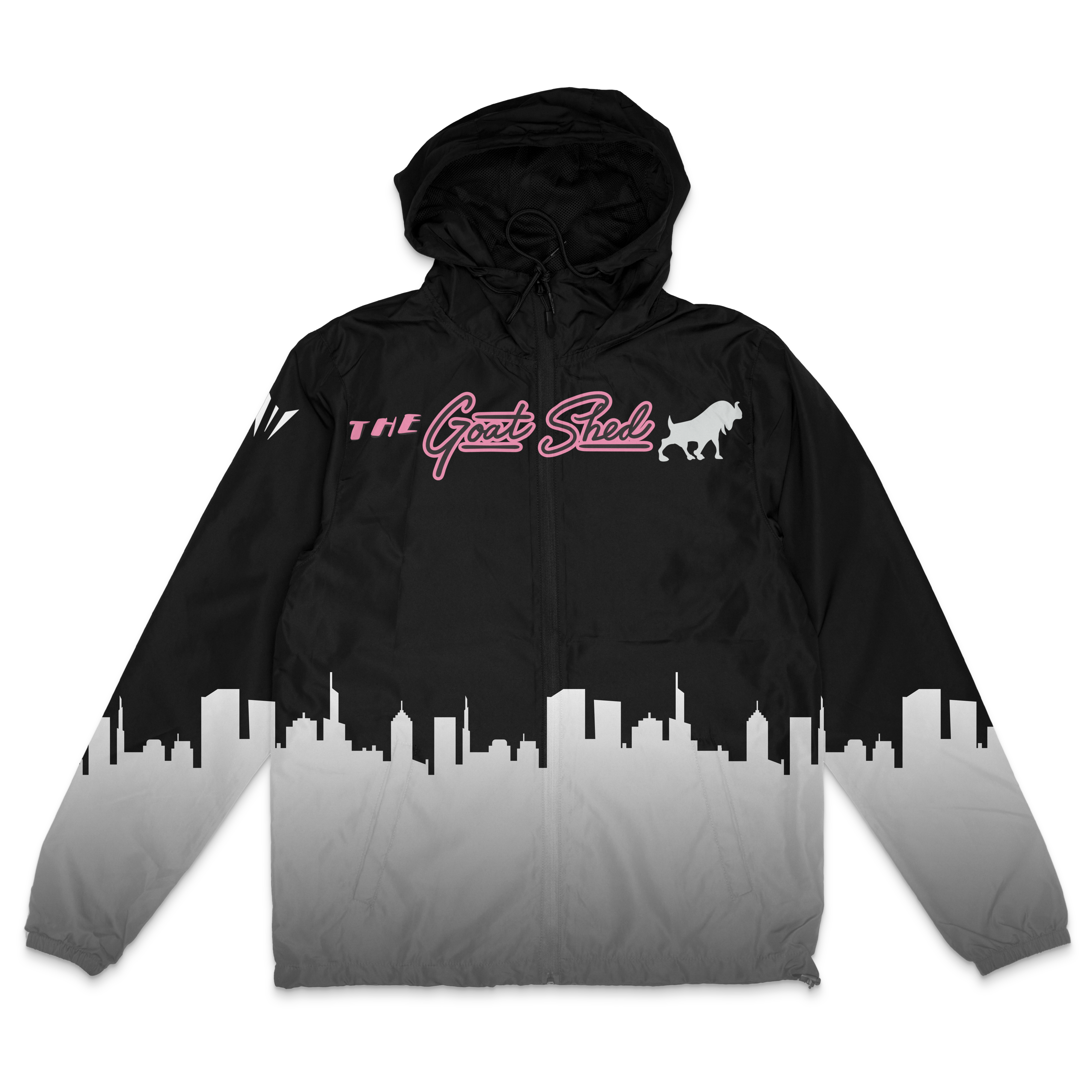Goat Shed Winbreaker Zip Up - Skyline