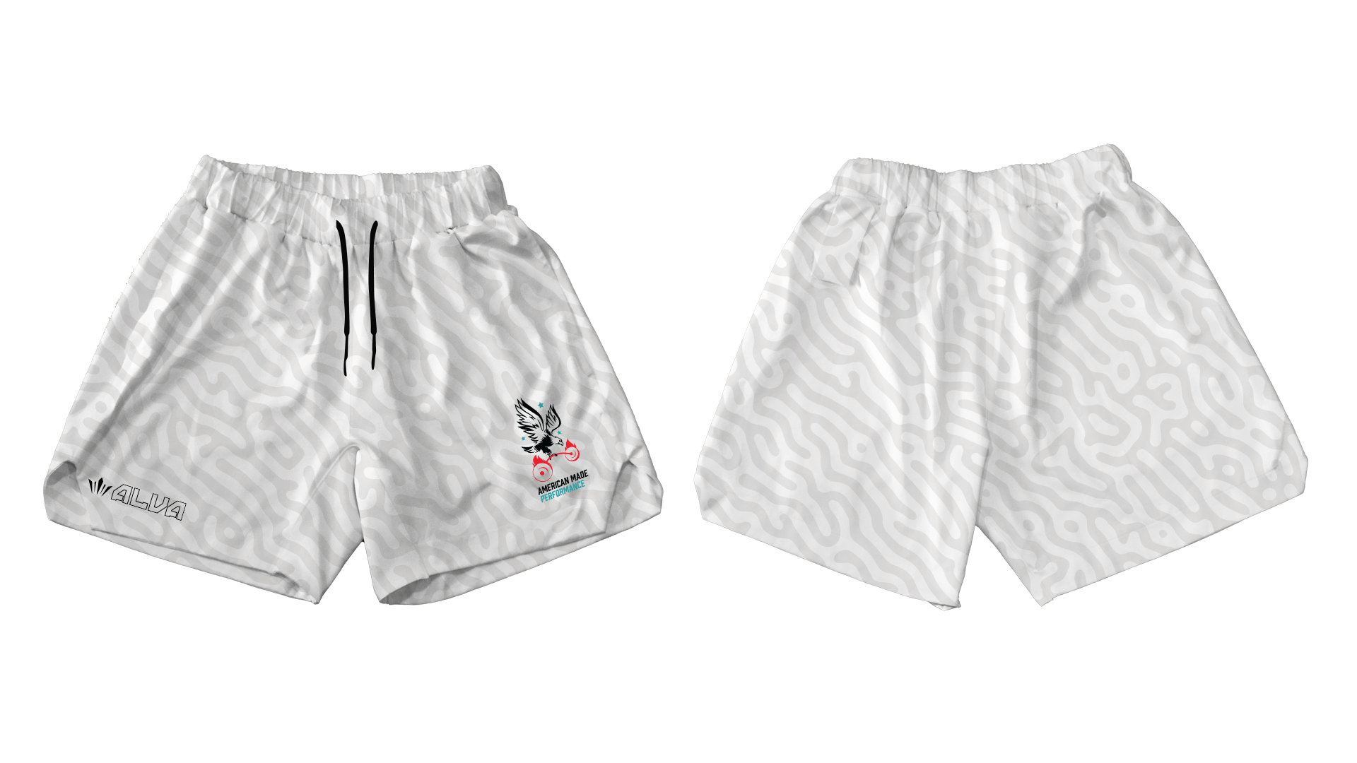 AMP Core Shorts - White Multi Camo