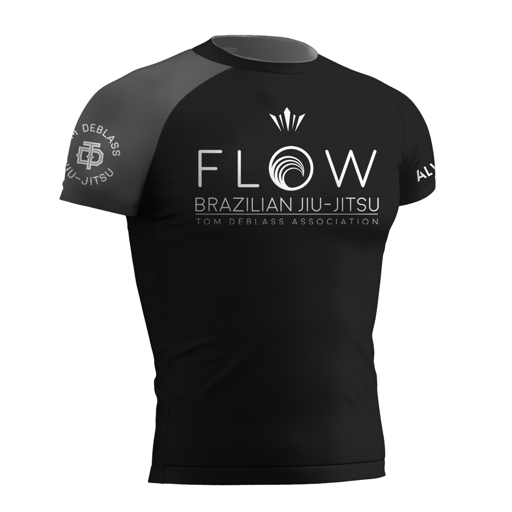 Kids Flow BJJ Ranked Rashguard (IBJFF Approved) - Grey
