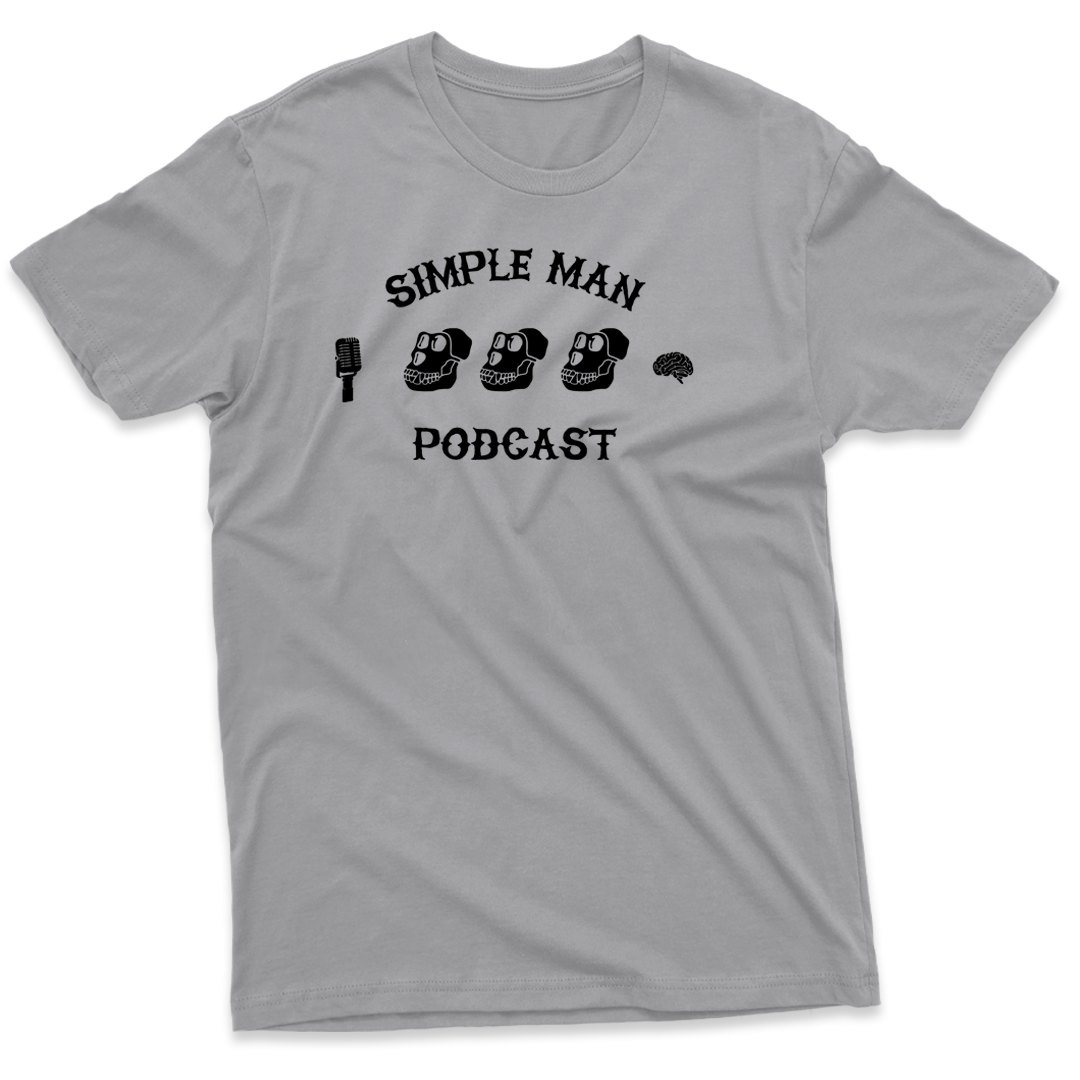 Simple Man Podcast T-Shirt - Gray