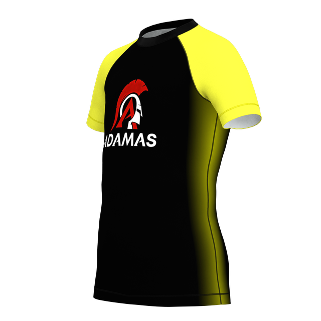 Kids Adamas Jiu Jitsu Academy SS Rashguard - Yellow