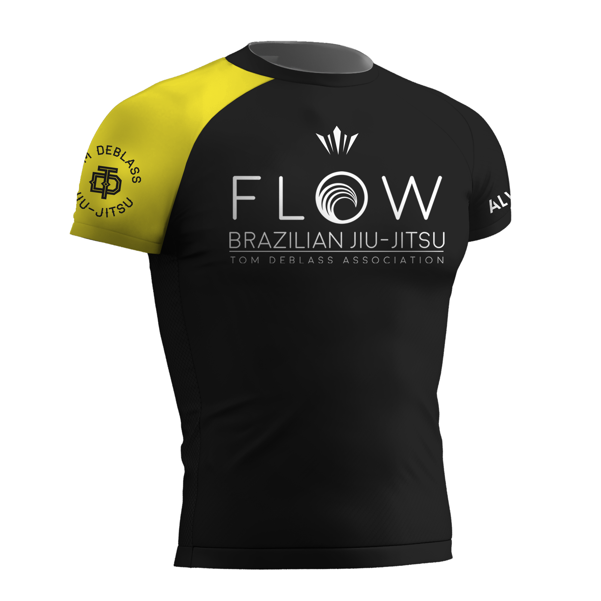 Kids Flow BJJ Ranked Rashguard (IBJFF Approved) - Yellow