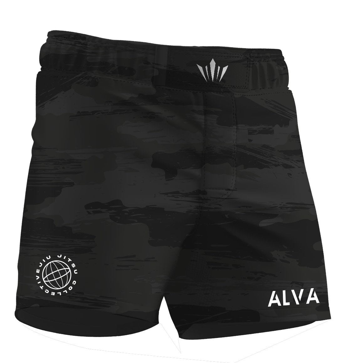 Black Brush Camo BJJ Shorts