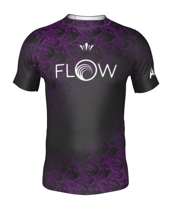 Flow BJJ Ranked Rashguard - Purple