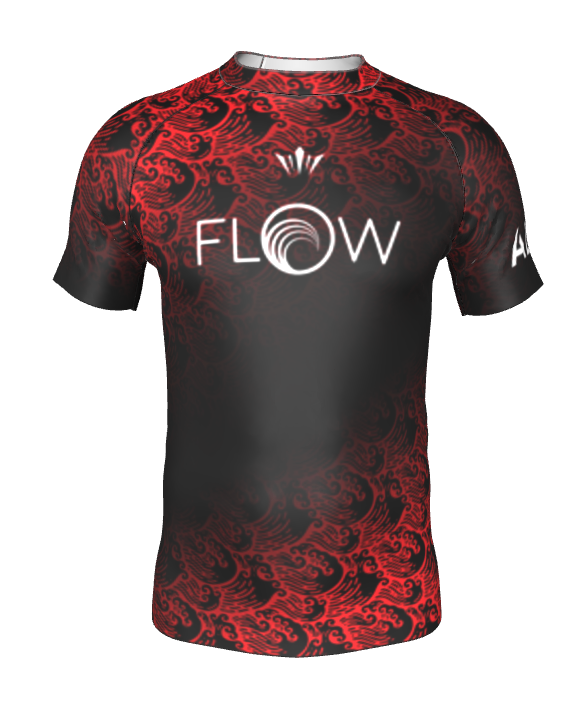 Flow BJJ Ranked Rashguard - Black