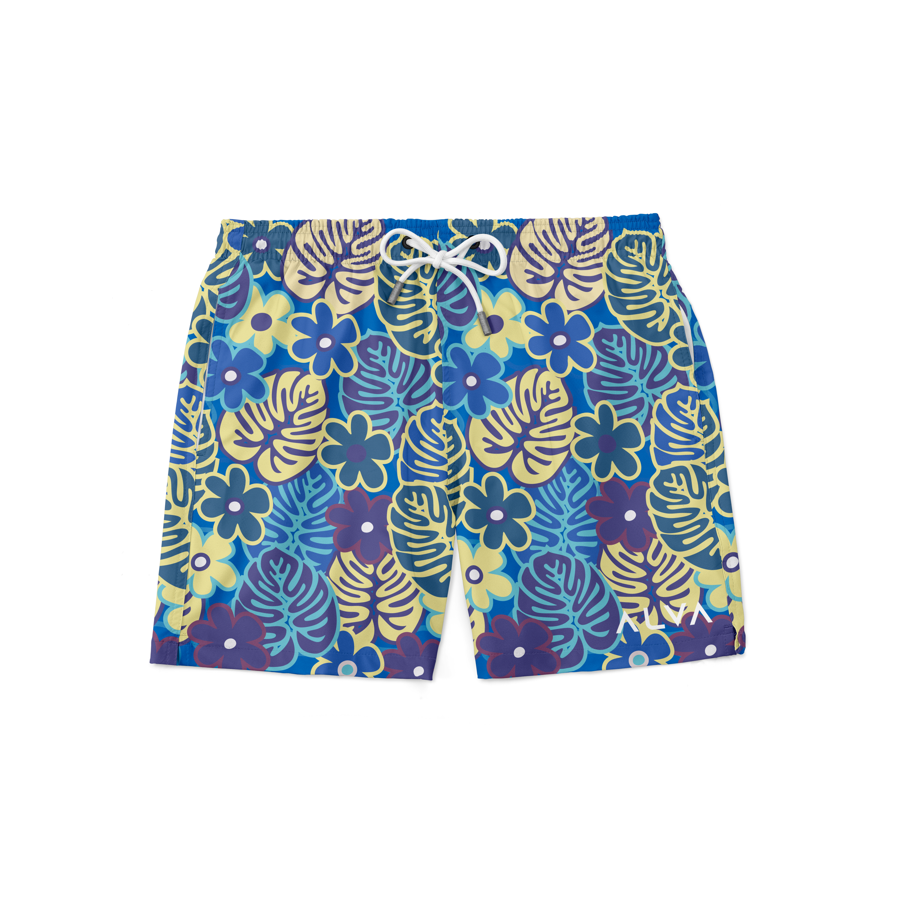 Swim Trunks - Retro Sea Floral