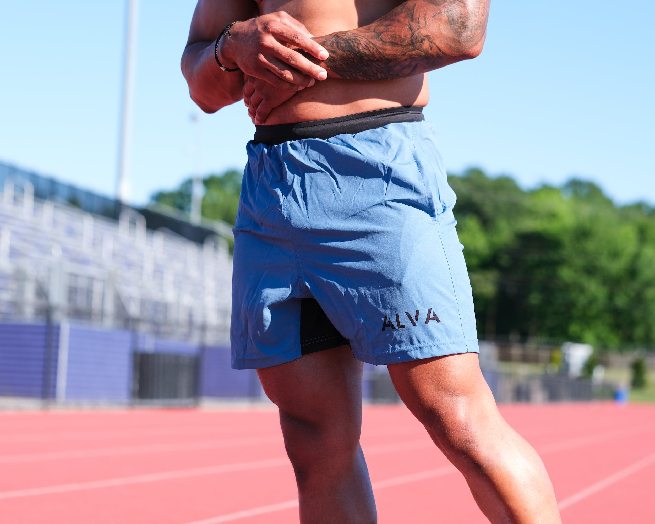 Hybrid Shorts - Dusty Blue