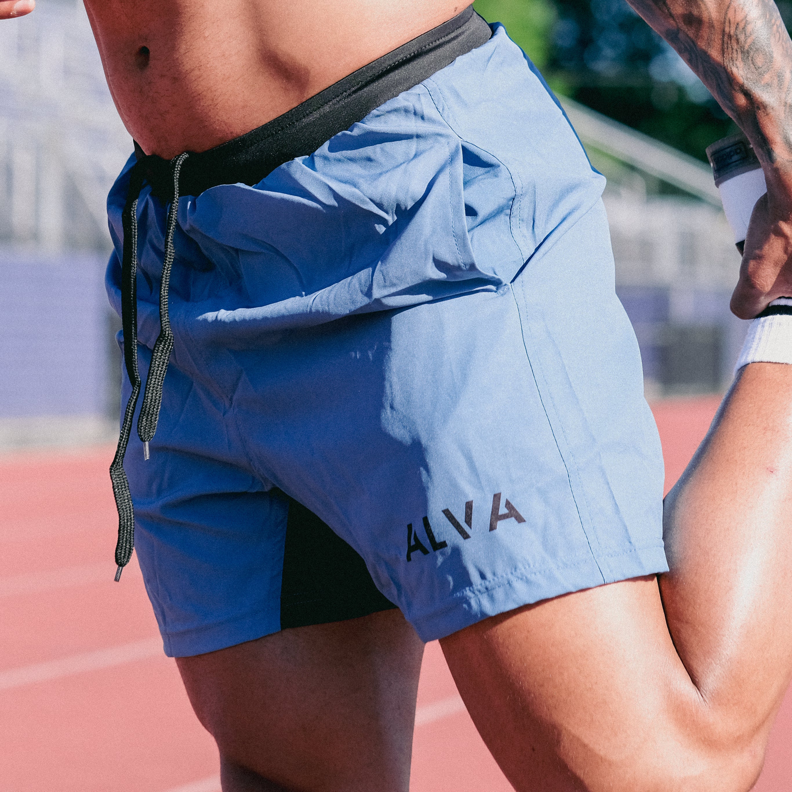 Hybrid Shorts - Dusty Blue