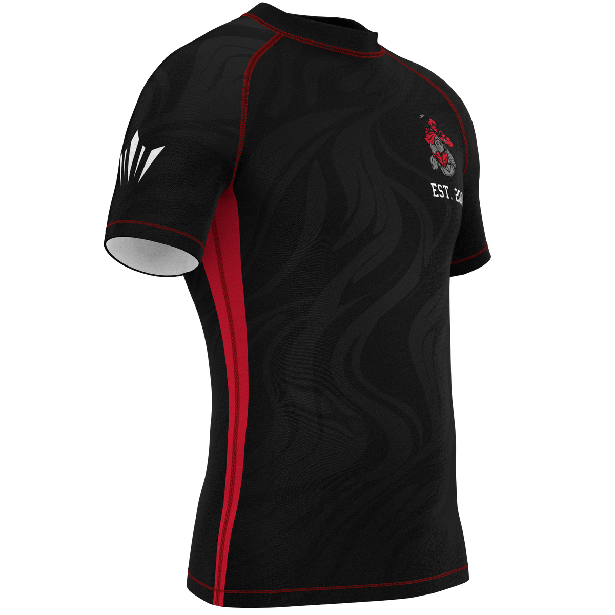 RUBJJ Rashguard - Black/Red