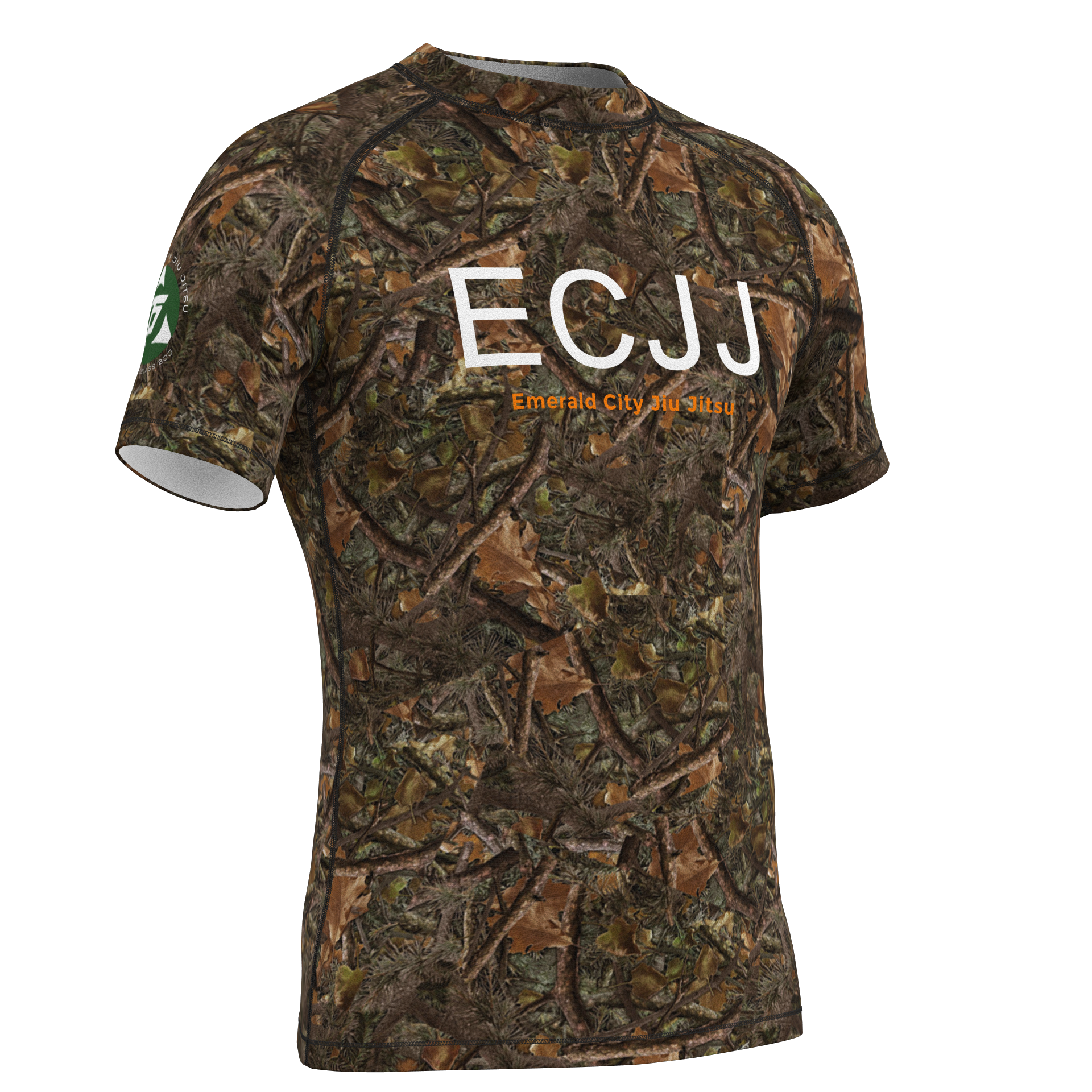 ECJJ Woodland Camo Rashguard