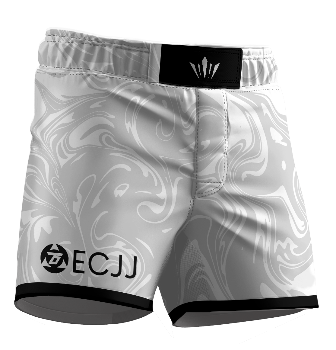 ECJJ Ranked BJJ Shorts - White