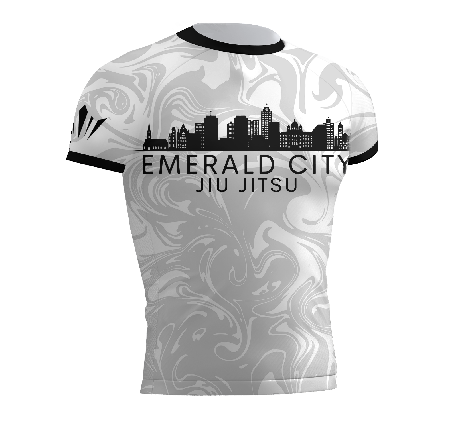 ECJJ Ranked Rashguard - White
