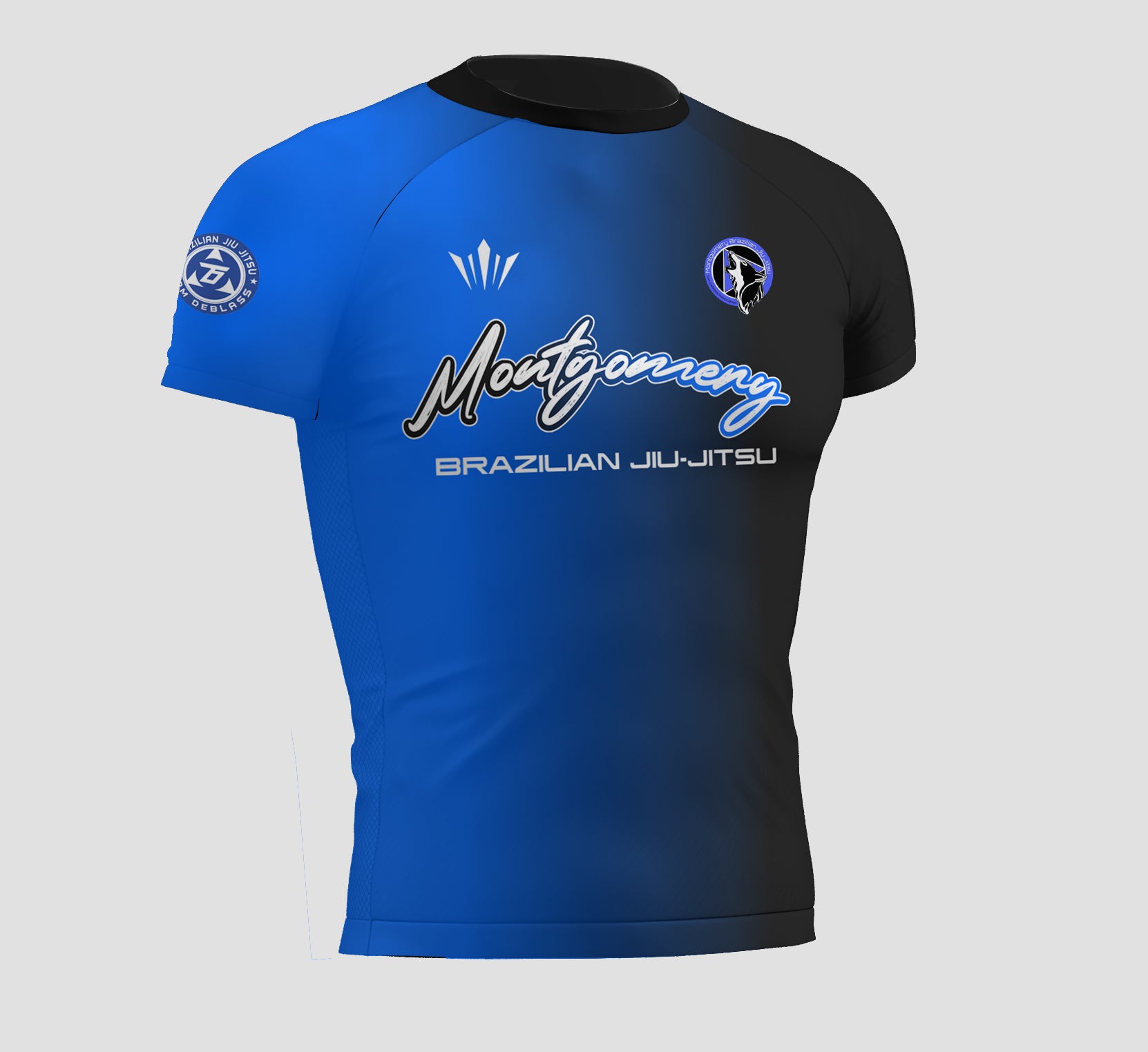 Montgomery BJJ Gradient Rashguard - Cobalt Blue