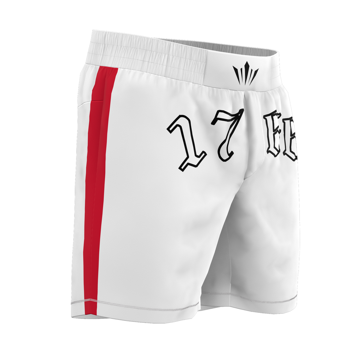 RUBJJ Shorts - White/Red