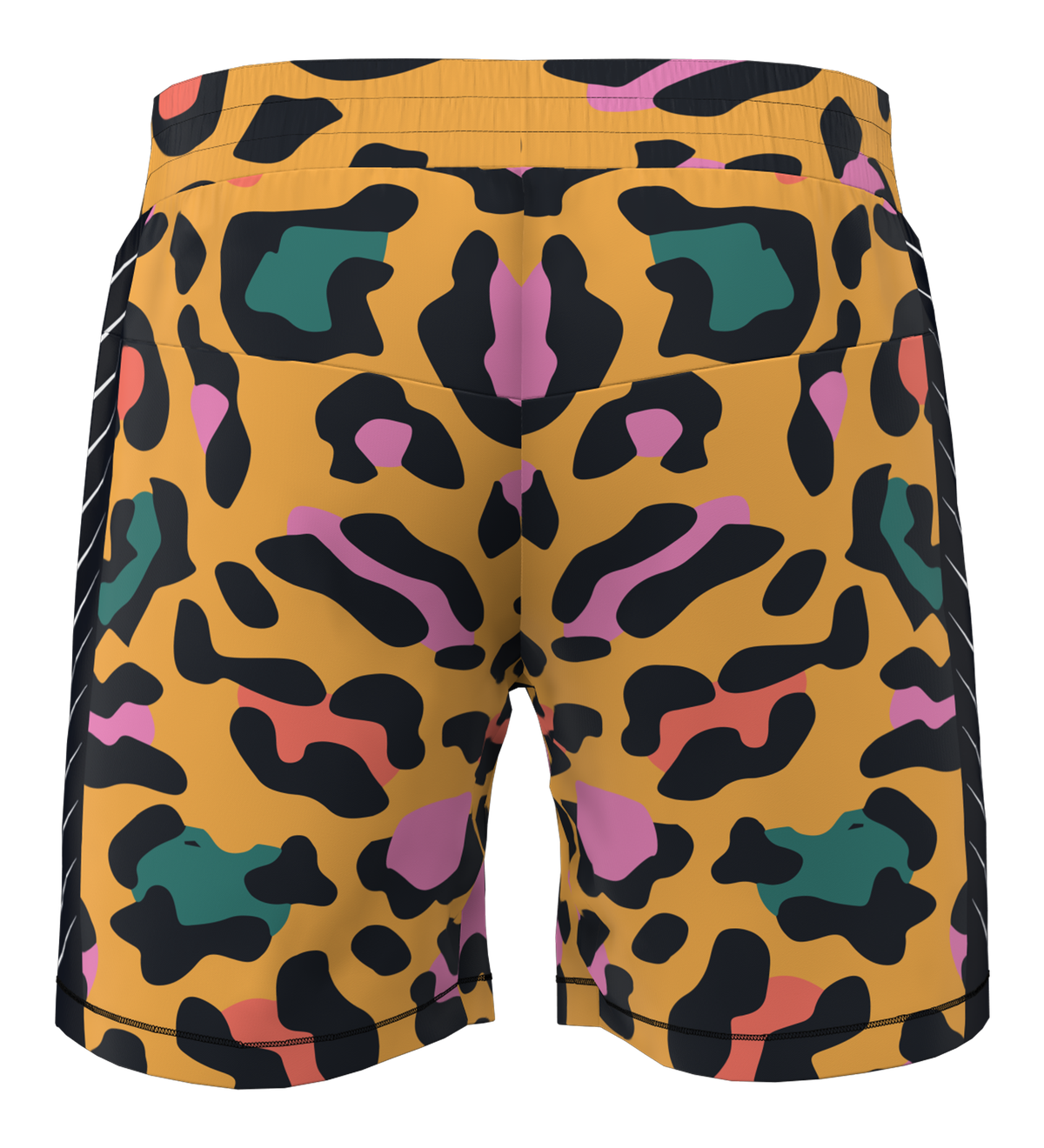 Multi Color Cheetah BJJ Shorts