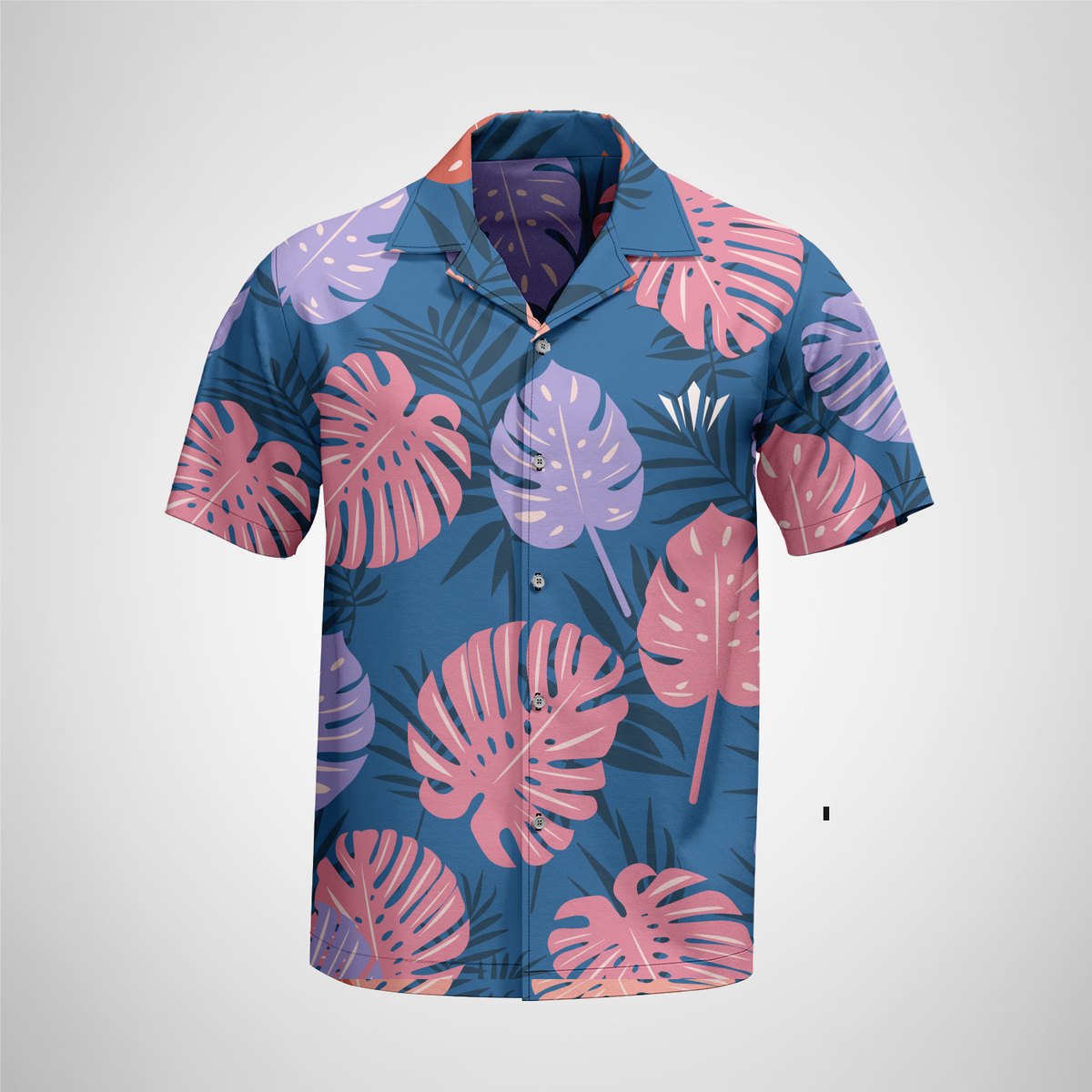 Pink Floral - Button Down Shirt
