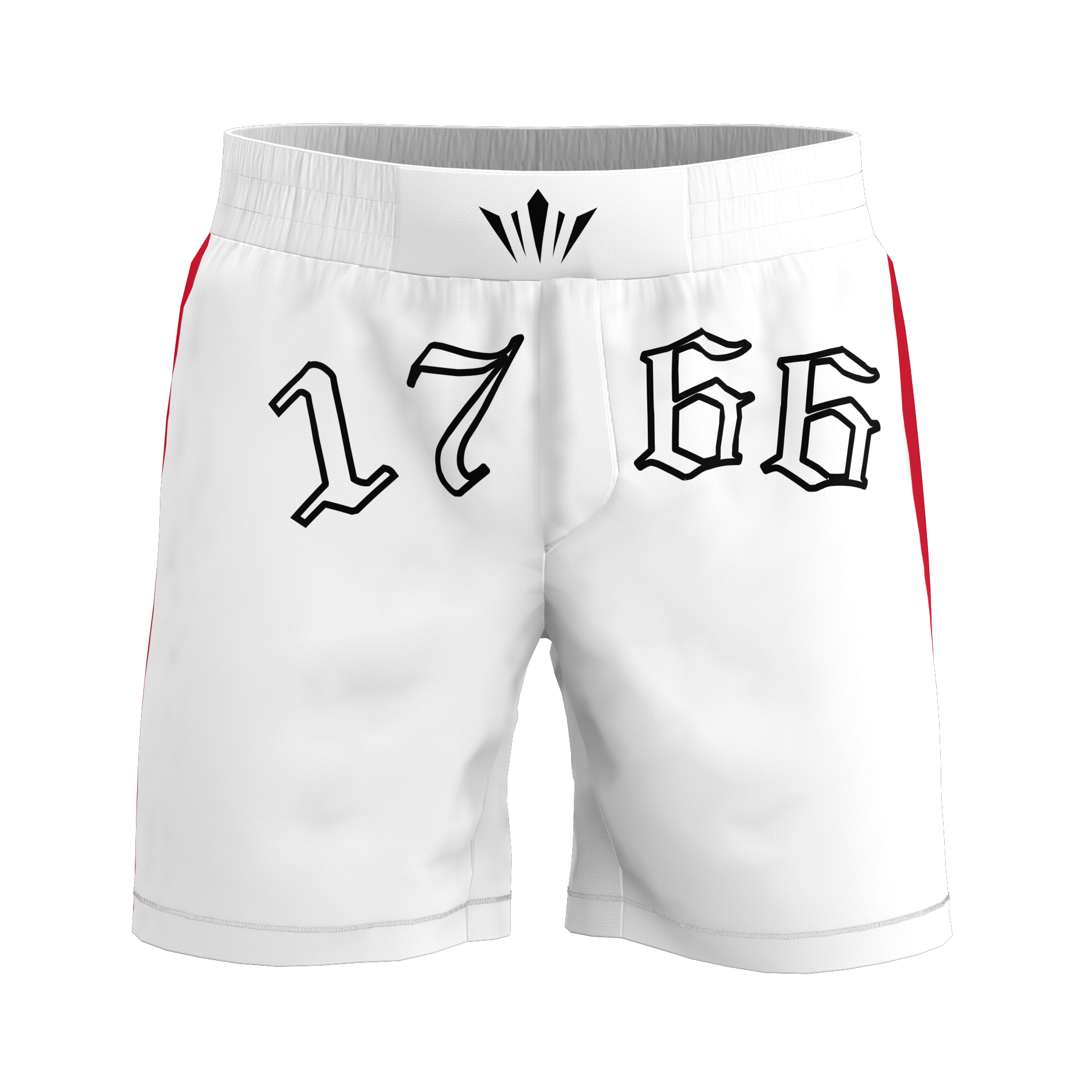 RUBJJ Shorts - White/Red