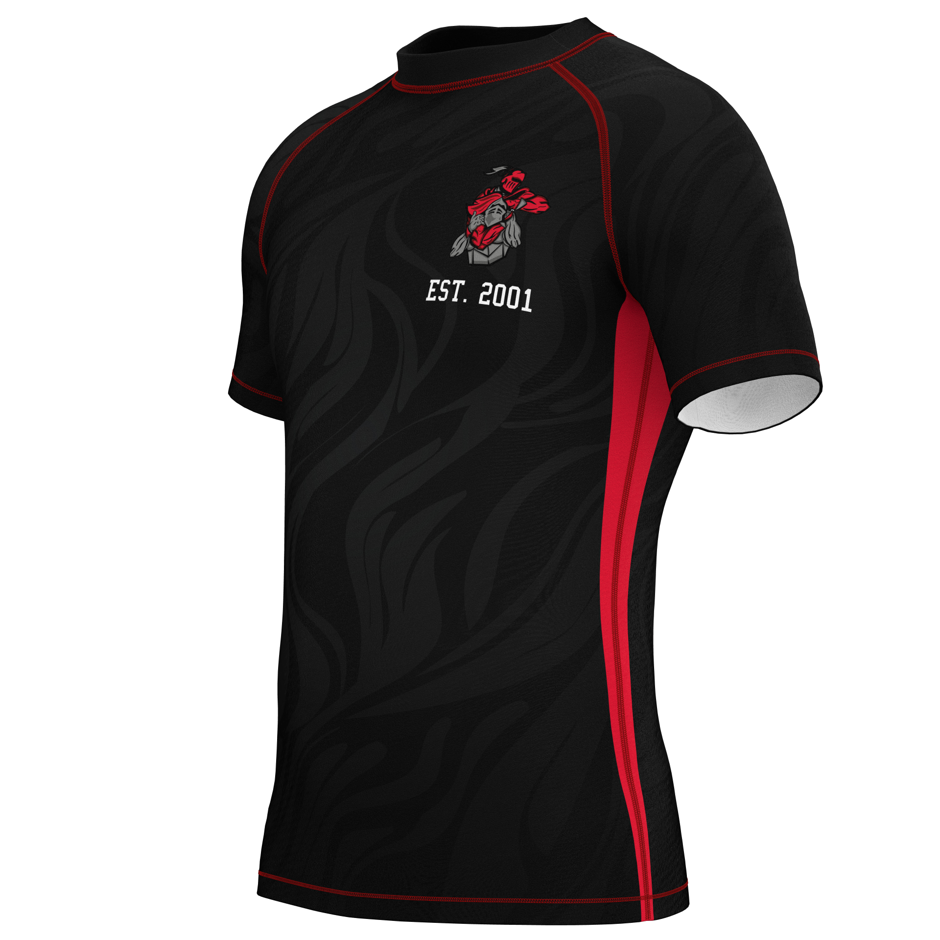 RUBJJ Rashguard - Black/Red