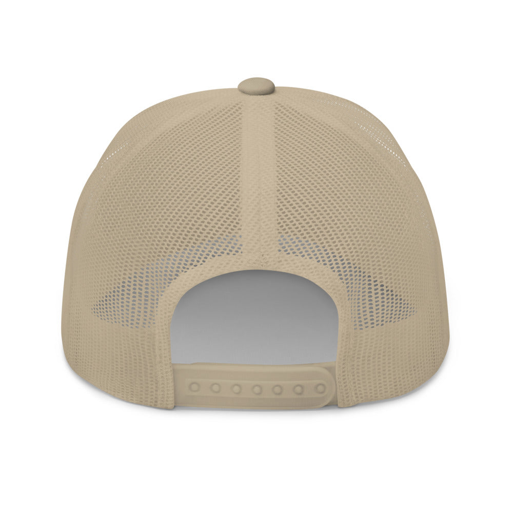 Khaki Retro Trucker Cap