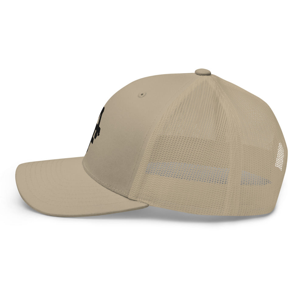 Khaki Retro Trucker Cap