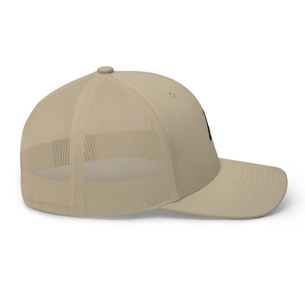 Khaki Retro Trucker Cap
