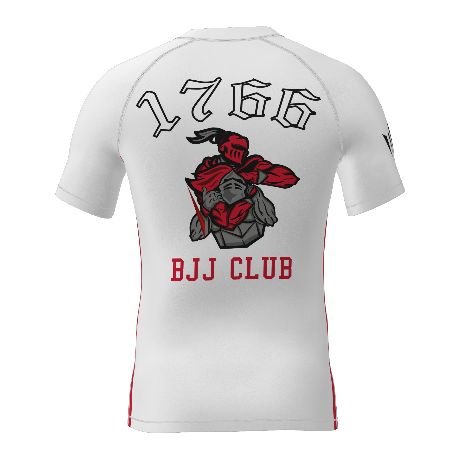 RUBJJ Rashguard - White/Red